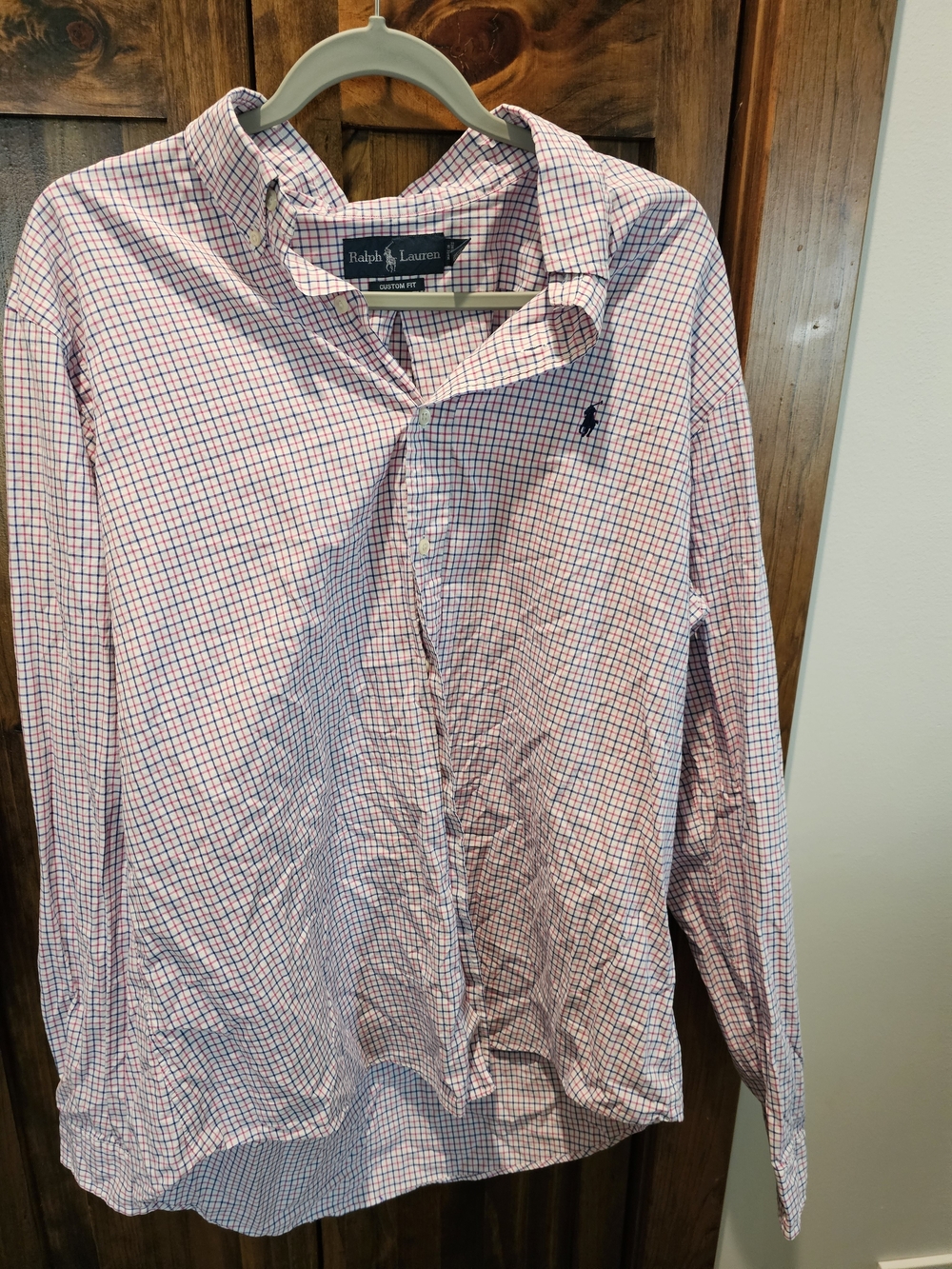 Ralph Lauren Classic Fit Red & Blue Check Button-Down Shirt